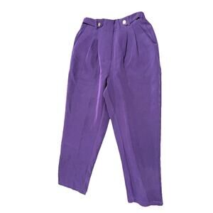 NWT! SHEIN Bizwear Women’s Pleated Dress Pants in Purple - Size 6/M